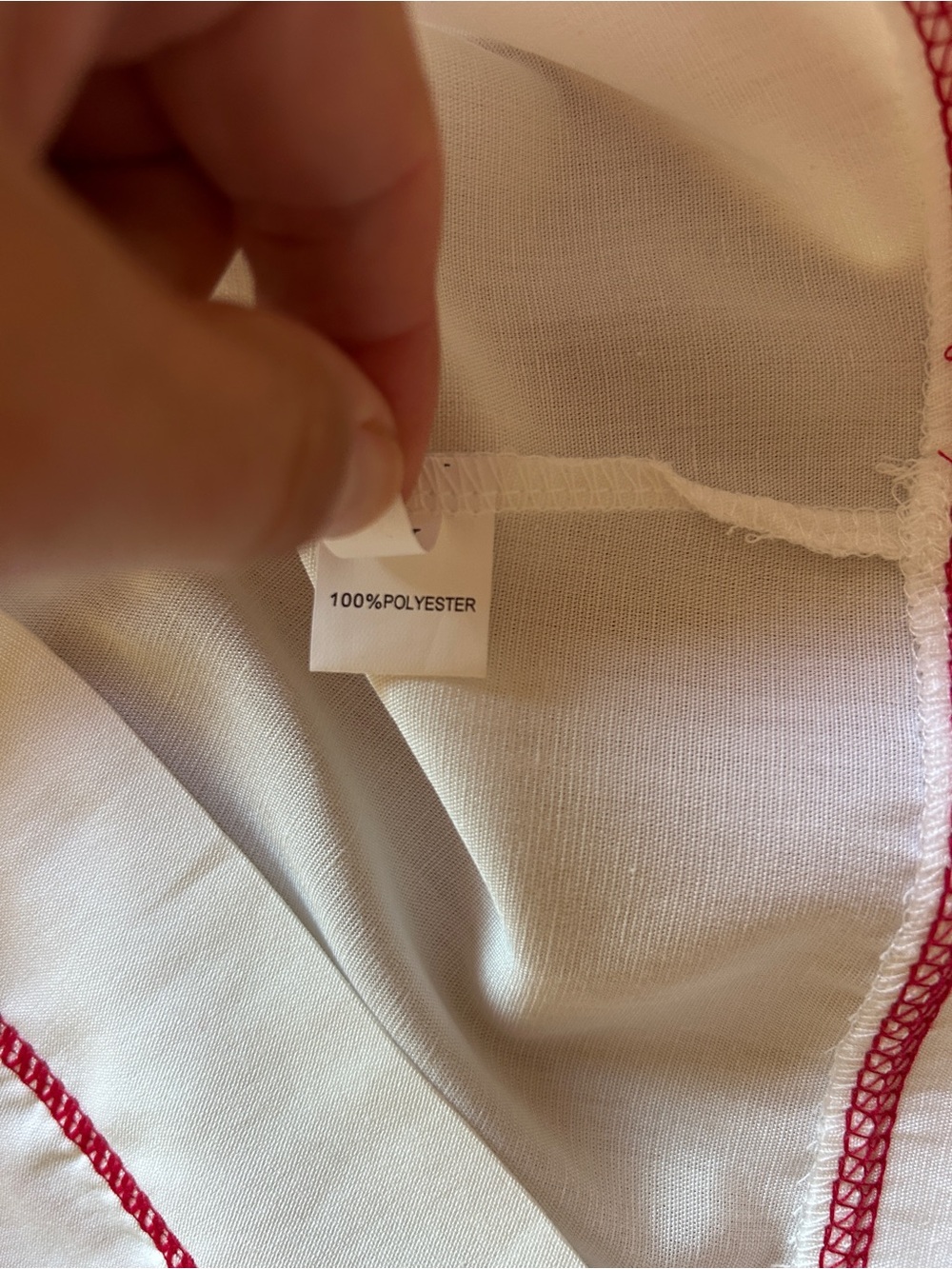 Sleeveless Top & Pant Set, White w/ Orange Piping, Side Zipper & Pockets, NWOT! - Picture 10 of 15